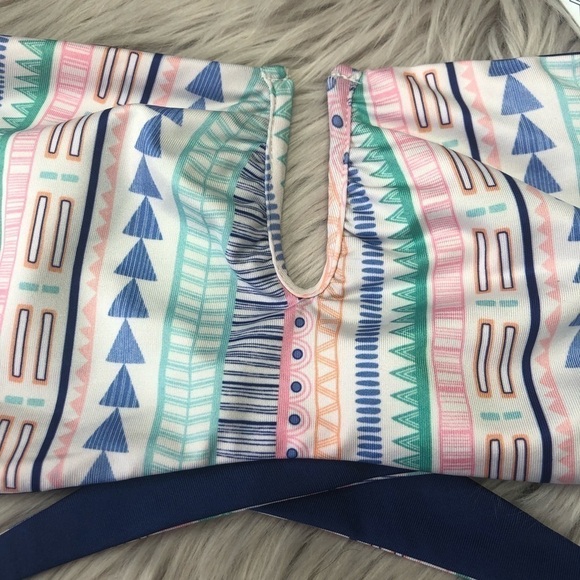 L’PORT Aztec Design Reversible Bandeau Bra - Picture 2 of 7